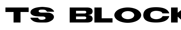 TS Block font preview